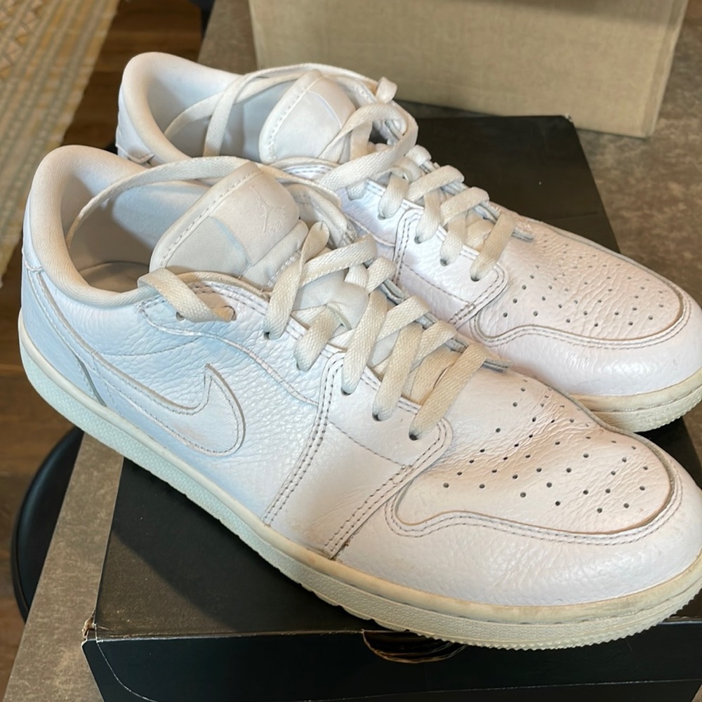 Air Jordan 1 low golf white mens